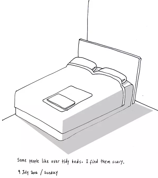Some people like over tidy beds. I find them scary.