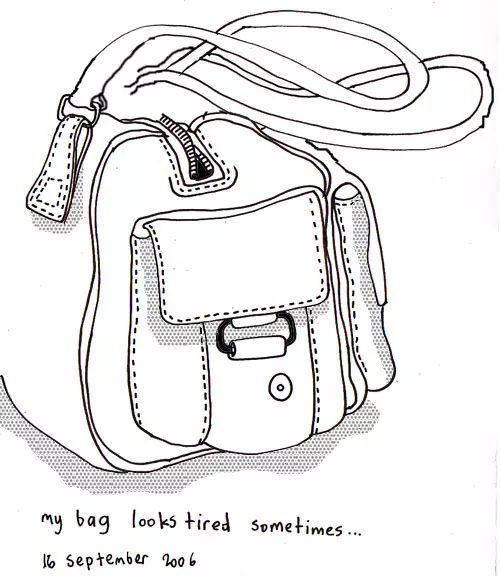 My bag looks tired sometimes...