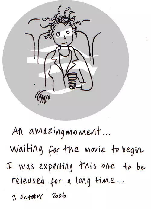 An amazing moment... waiting for the movie to begin I was expecting this one to be released for a long time...