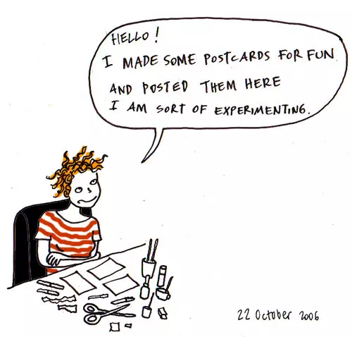 "Hello! I made some postcards for fun and posted them here I am sort of experimenting."