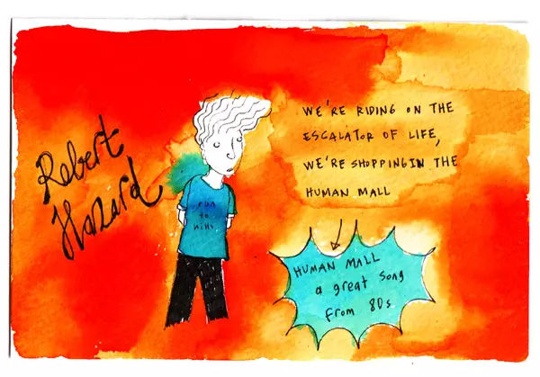 We're riding on the escalator of life, we're shopping in the human mall