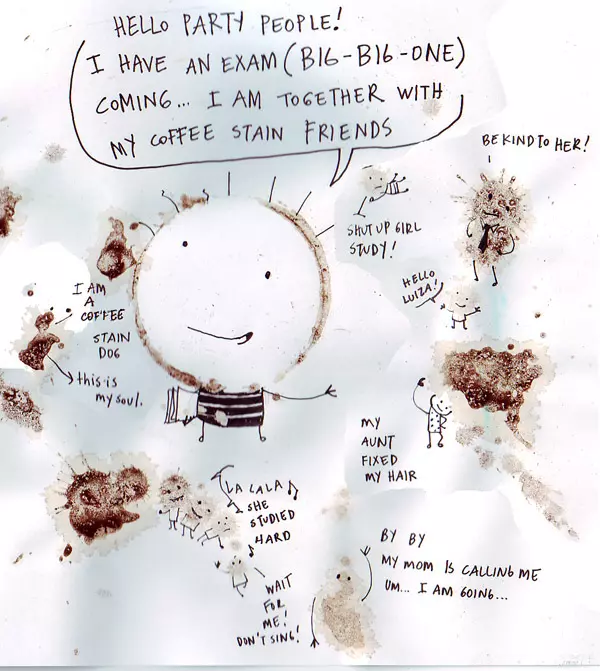 Hello party people! I have an exam (big-big-one) coming... I am together with my coffee stain friends