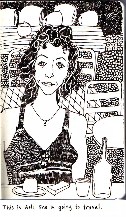 This is Asli. She is going to travel.