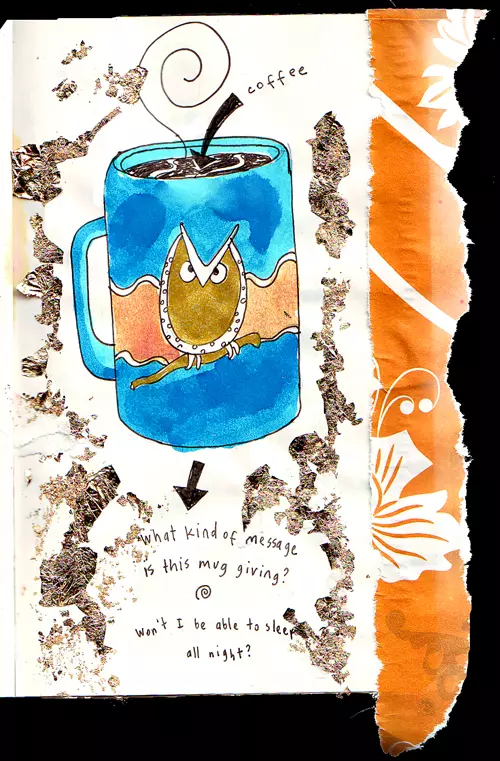(coffee) what kind of message is this mug giving? Won't I be able to sleep all night?