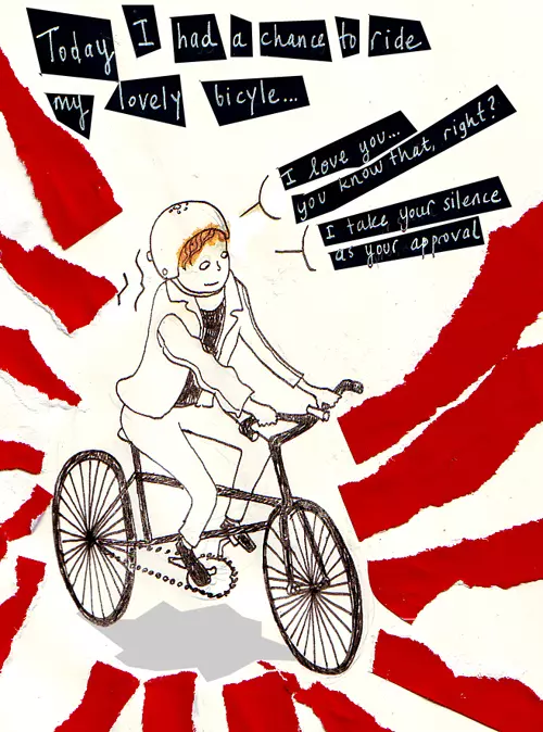Today I had a chance to ride my lovely bicycle... I love you... you know that, right? I take your silence as your approval