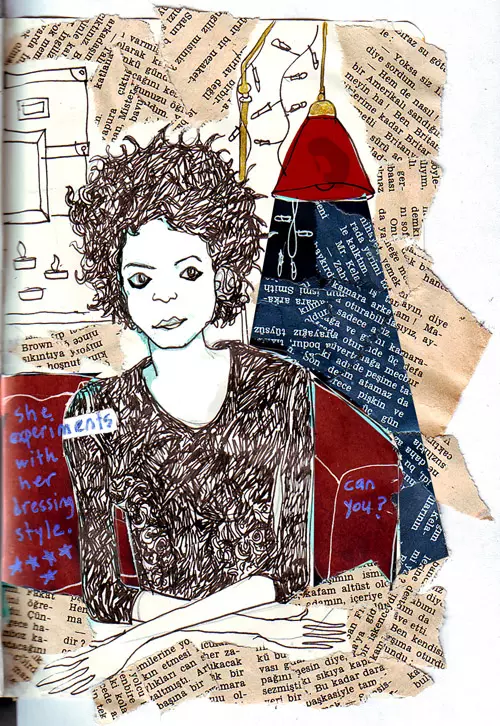 she experiments with her dressing style. can you?