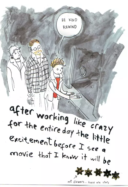 "Be kind rewind" after working like crazy for the entire day the little excitement before I see a movie that I know will be