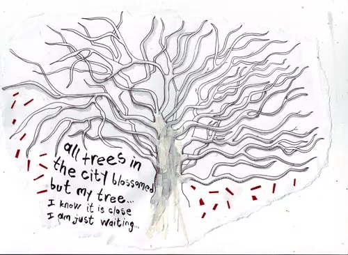 all trees in the city blossomed but my tree... I know it is close I am just waiting...