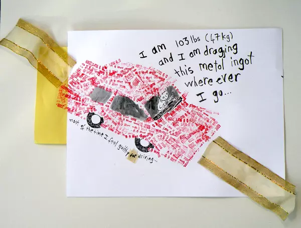 I am 103 lbs. (47kg) and I am dragging this metol ingot wherever I go... most of the time I feel guilty for driving...