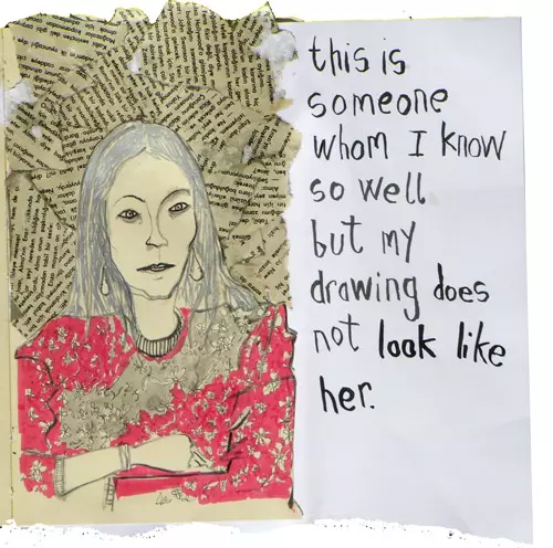 this is someone whom I know so well but my drawing does not look like her. 