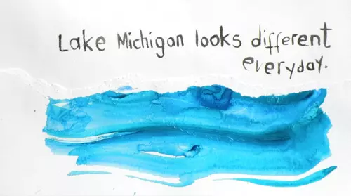 Lake Michigan looks different everyday.