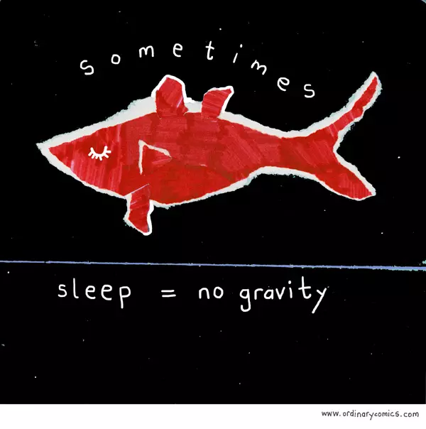 sometimes sleep = no gravity