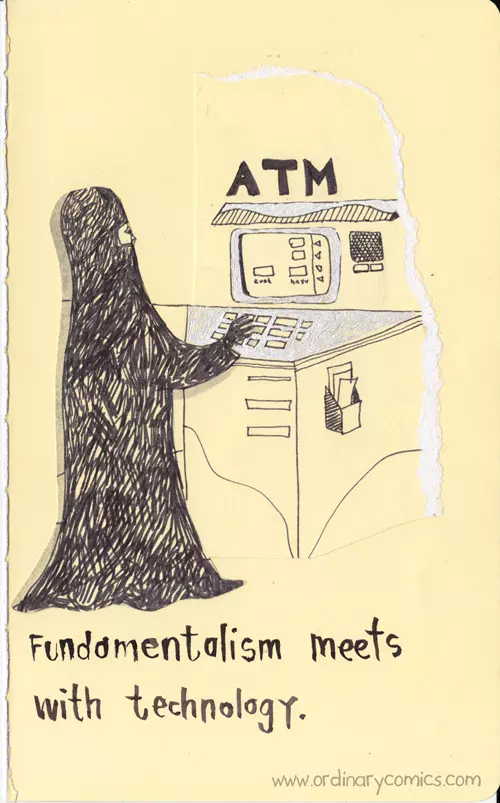 Fundamentalism meets with technology. 