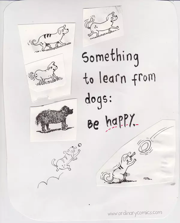 Something to learn from dogs: Be happy