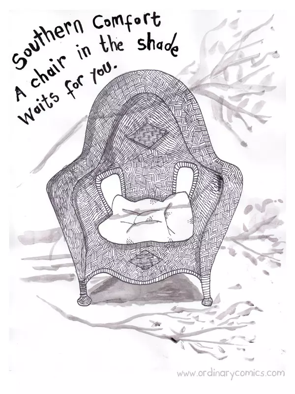 Southern comfort A chair in the shade waits for you