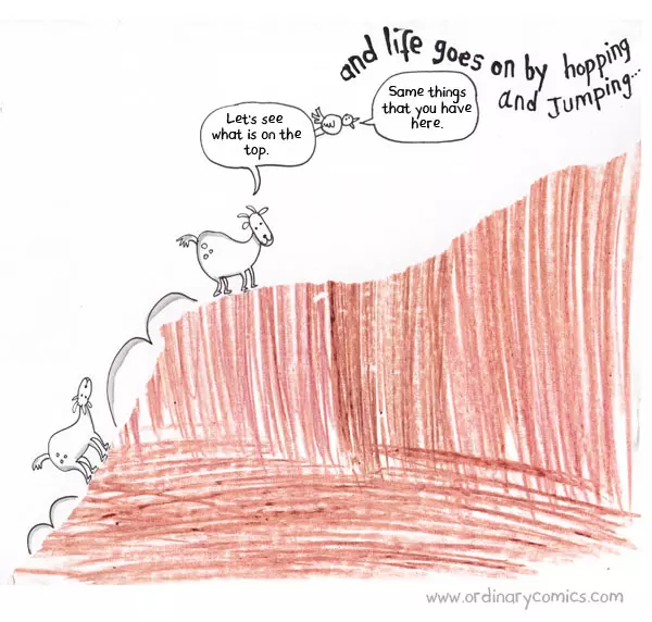 Let's see what is on the top. Some things that you have here. And life goes on by hoping and jumping.