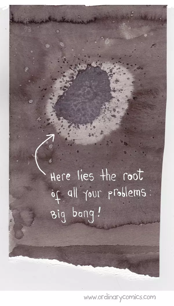 Here lies the root of all your problems: Big Bang!