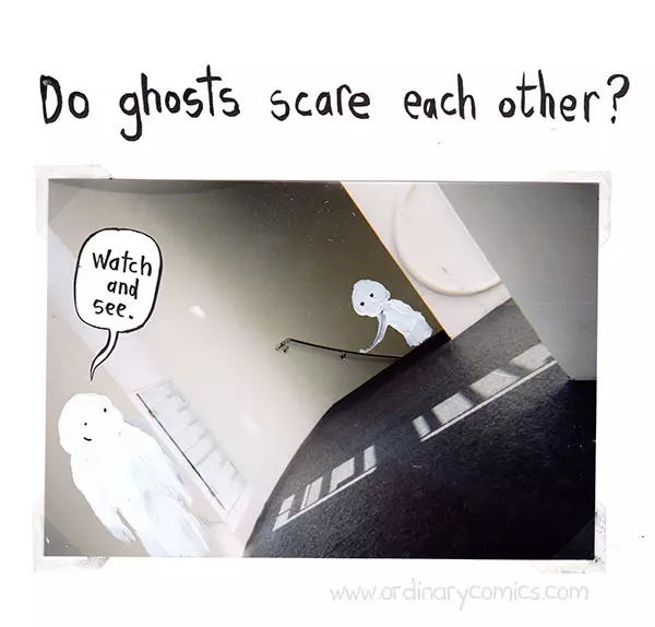 Do ghosts scare each other? Watch and see.