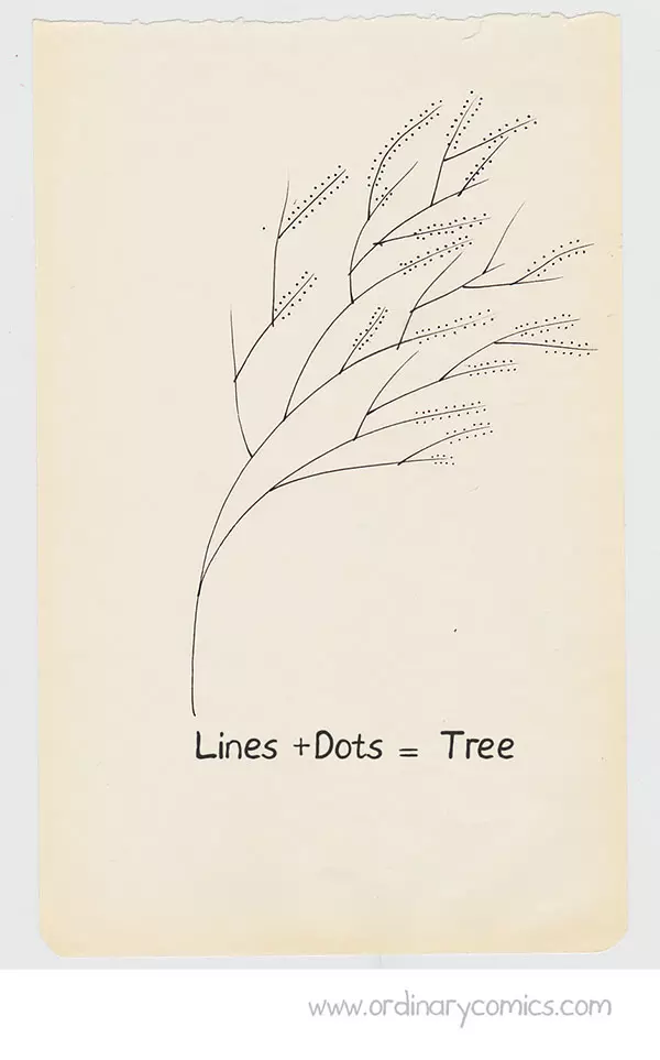 Lines + Dots = Tree